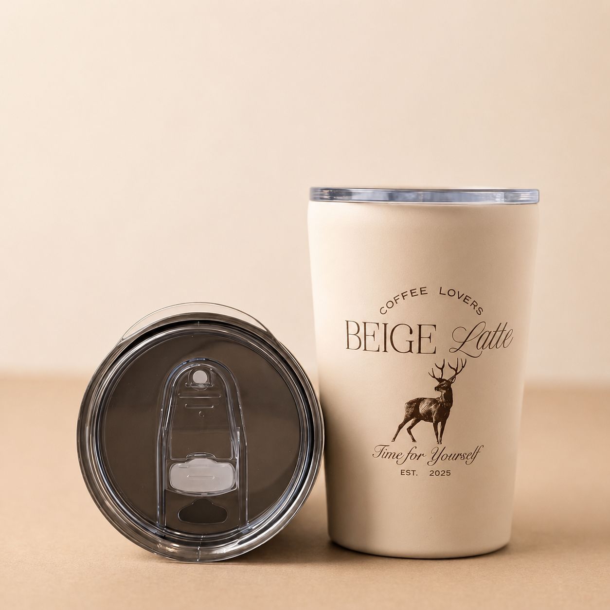 Vaso térmico Beige Latte · 350 ml/12oz